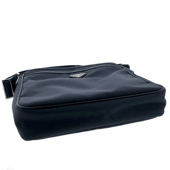 Prada Nylon Shoulder Bag Navy Dark Blue Diagonal Slim - Picture 2 of 13
